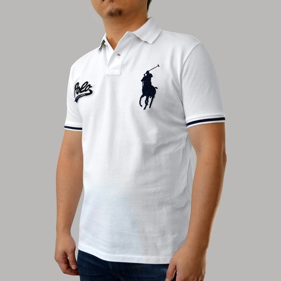Polo Ralph Lauren Big Pony RL Patch Mesh Polo Shirt